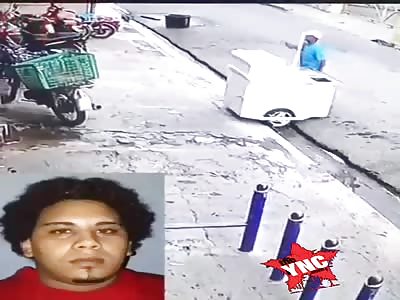 The man falls knocked out with a single blow