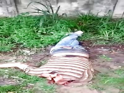 Decapitated man body (clean video rat *F*)