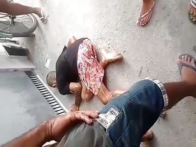 the man was killed in the middle of the street