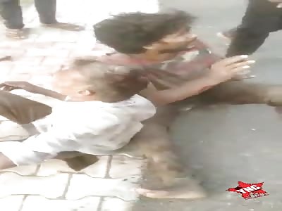 punishment for thieves, beaten with sticks