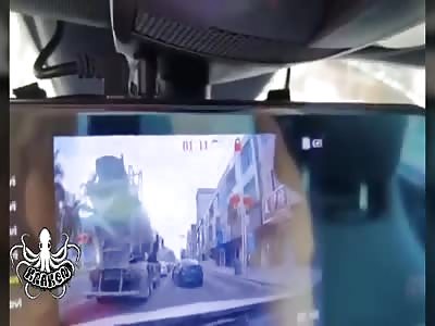 motorcyclist hit by truck