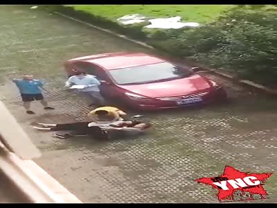 suicide, the woman jumped off her balcony