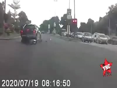 motorcyclist crushed by truck