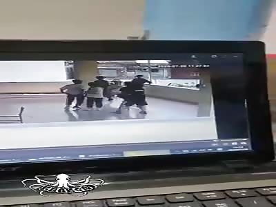 stupid boy falls from the balcony