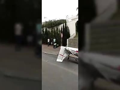 crash, the aircraft crashes to the ground