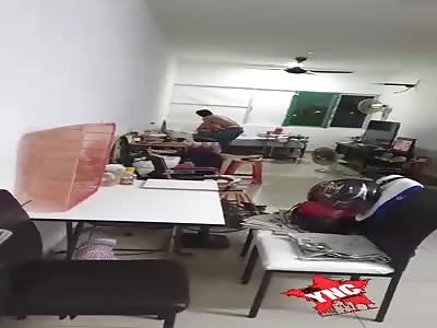 son of a bitch hit his sick father