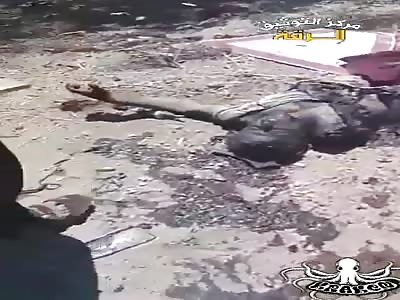 aftermath of car bomb explosion