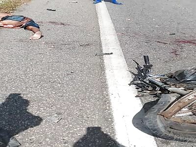 Shocking motorcycle accident
