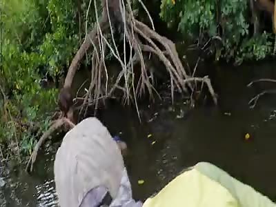 corpse of a woman in the water