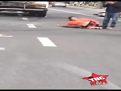 leg made shit in accident