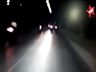 moment and aftermath of brutal motorcycle accident