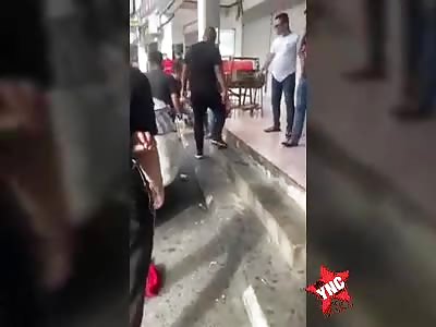 Heated dispute turns violent.