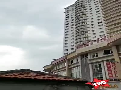 Sad  jump from building