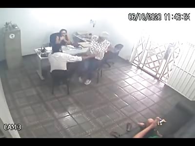 Damn, the man hit the old lady