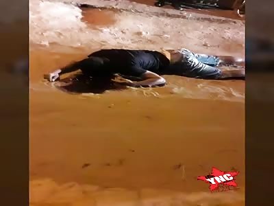 The man was shot to death