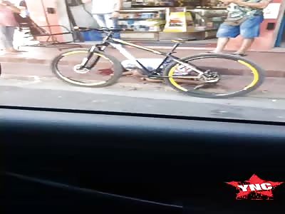 Man was shot in the head.