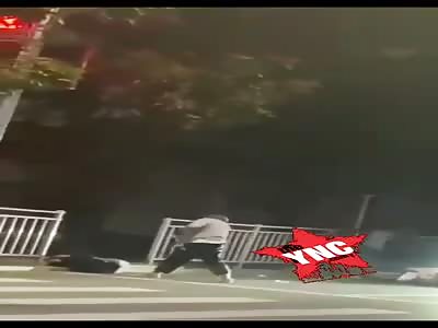 Two men brutally beaten in the street.