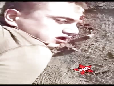 Images of the arrest of recruit Makarov