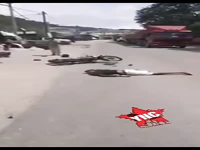 Fatal victim of motorcycle accident.