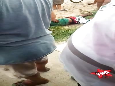 The man was shot to the head