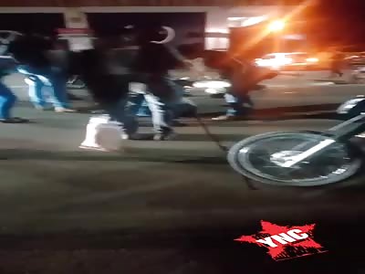 Aftermath of a motorcycle accident