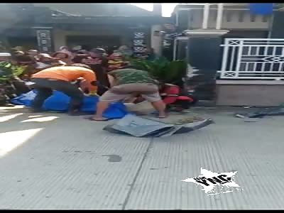 Pick the meat off the ground