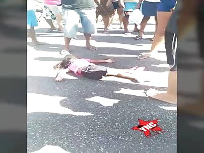 Little girl victim of accident