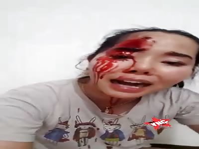 Woman shows how her husband left her