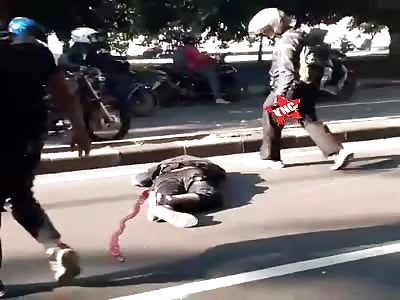 Serious motorcycle accident