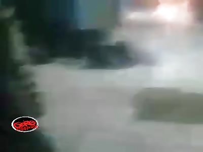 The woman immolates herself