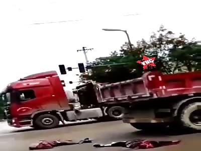 Husband and woman die crushed