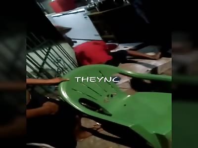 Brazil man shot several times in the head.