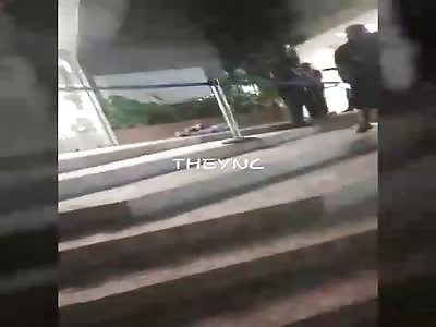 Jumped to his death.