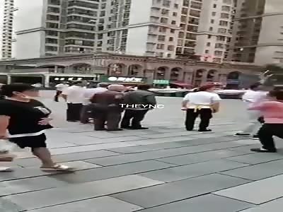 Head squashed like watermelon