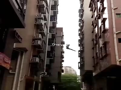 A great fall towards death