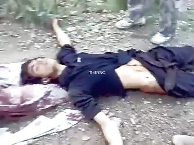 Slaughtered by soldiers