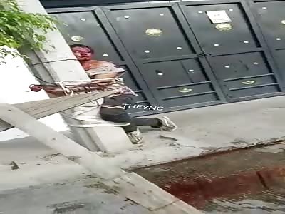 An eye for an eye, a tooth for a tooth, punishment for hitting a woman with a machete