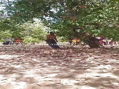 Dead man in the tree