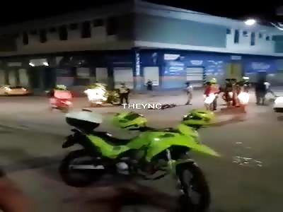 Murdered man in the street