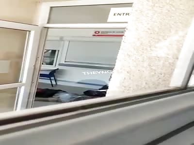 Two men stabbed by a woman.