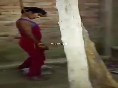 Man makes good ornament in the backyard of his house