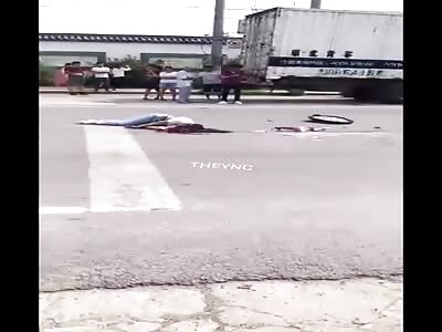 Pretty woman victim of tragic accident