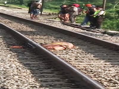 train left good piece of meat