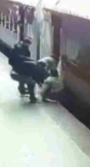 Watch out for the moving train