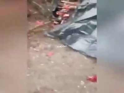 Remains of Russian soldiers