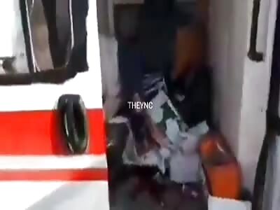 Ambulance attacked by Russian military