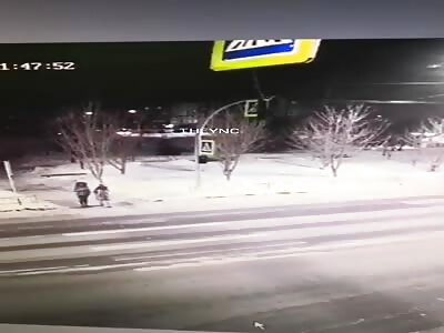 Be careful while crossing the street