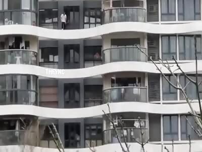 The man threw himself to his death