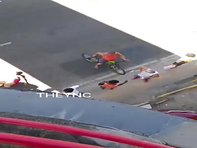 Fat woman jumped to her death