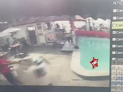 Hitmen arrive at the party